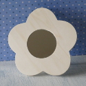 Flower Shaped Mirror with Stand
