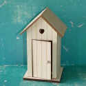 Beach Hut Box, plywood with hook for hanging