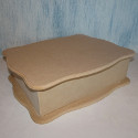 MDF Wave Top Box with drop on lid large