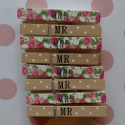 Set of 8 Mr & Mrs Pegs wedding decoration