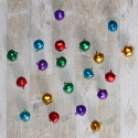 Pack of 20 assorted colour metal bells